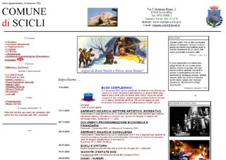 Dicembre 2002: la home page del sito istituzionale a un anno dalla nascita
