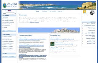 La home page del nuovo sito