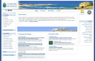 Gennaio 2009: la home page del sito conforme ai requisiti di accessibilità