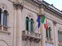 Scicli, particolare di Palazzo Municipale